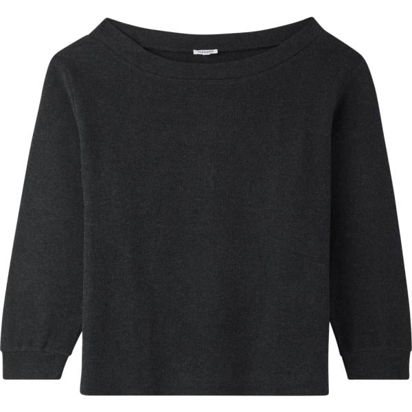 t-shirt Terranova nero tinta unita