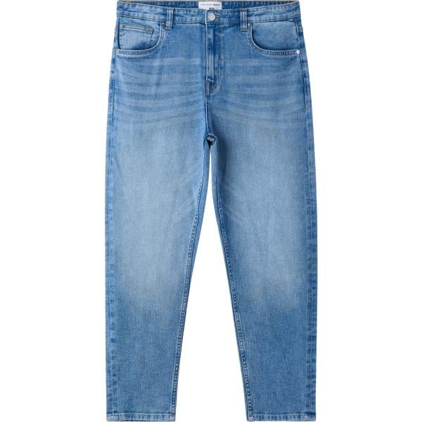 jeans mom Terranova blu tinta unita