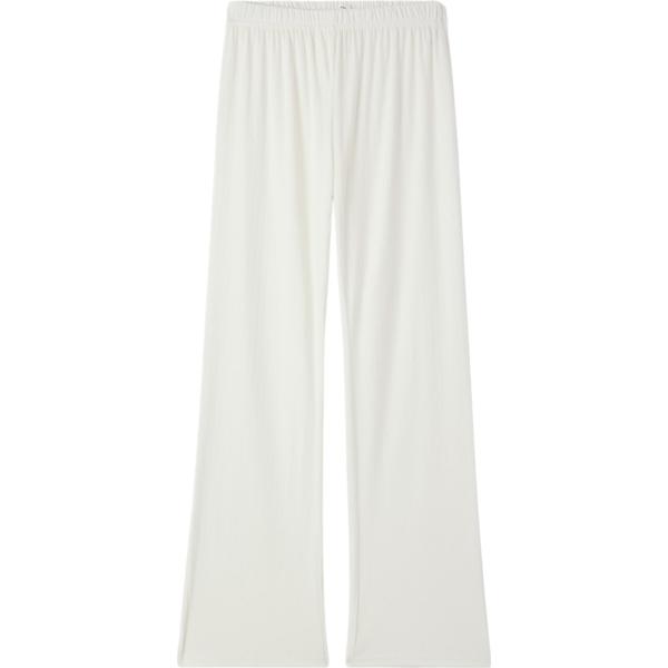 pantaloni Terranova bianco tinta unita