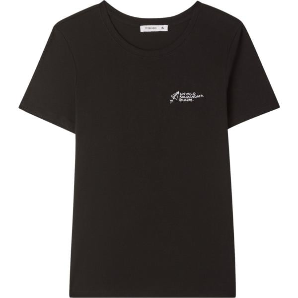 t-shirt Terranova nero con stampe