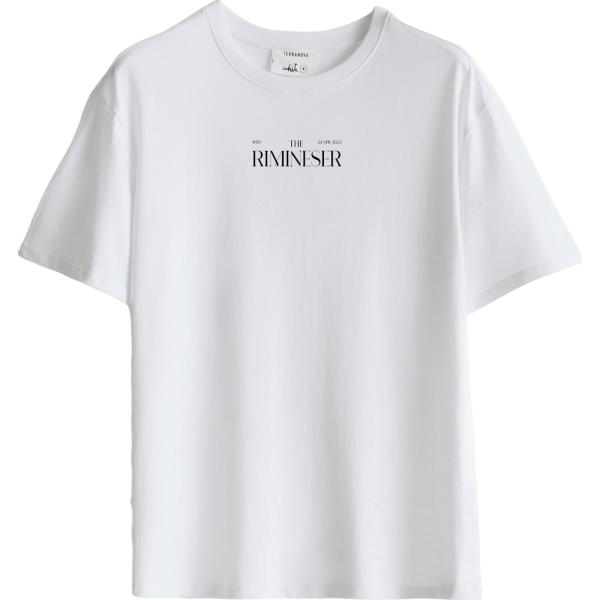 t-shirt Terranova bianco con stampe
