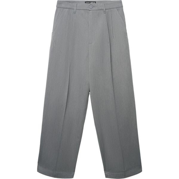 pantaloni Terranova grigio tinta unita