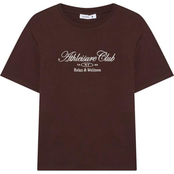 t-shirt Terranova marrone con stampe