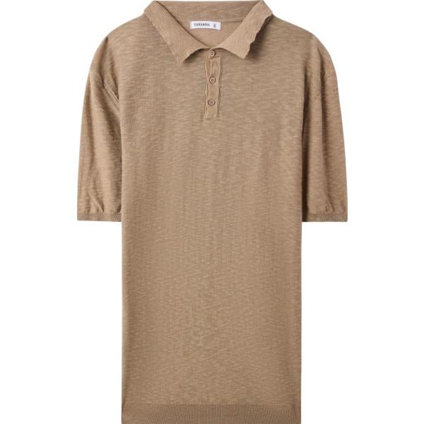 Felpa da donna in marrone chiaro in cotone Terranova