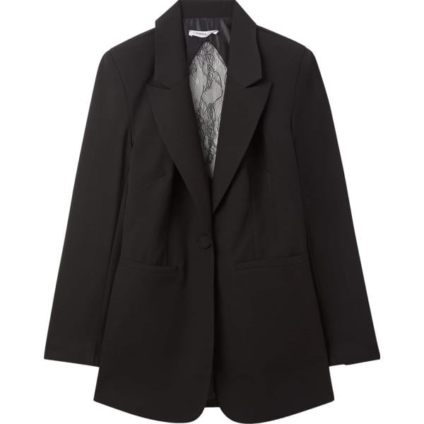 blazer Terranova nero tinta unita