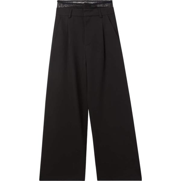 pantaloni Terranova nero tinta unita