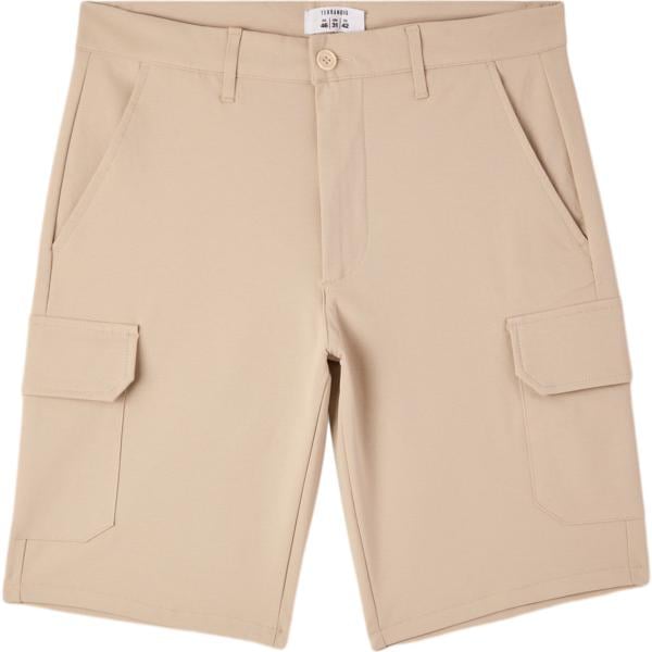 pantaloni corti Terranova marrone tinta unita