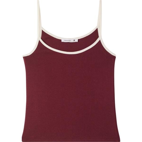 top Terranova rosso tinta unita
