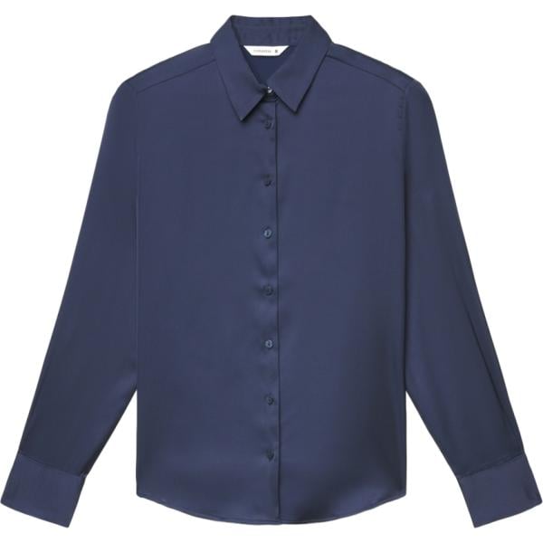 camicie Terranova blu tinta unita