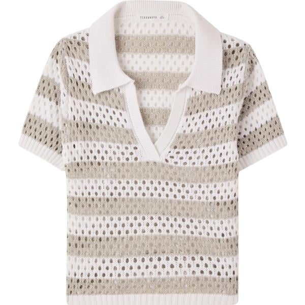 t-shirt Terranova grigio a righe