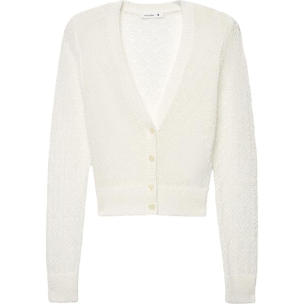 cardigans Terranova bianco tinta unita