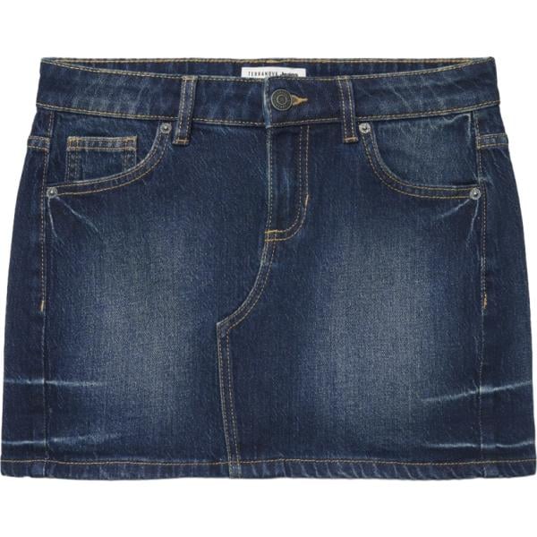 minigonne Terranova blu tinta unita