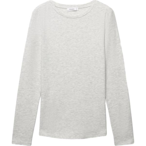 t-shirt Terranova grigio tinta unita