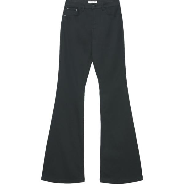 jeans a zampa Terranova nero tinta unita