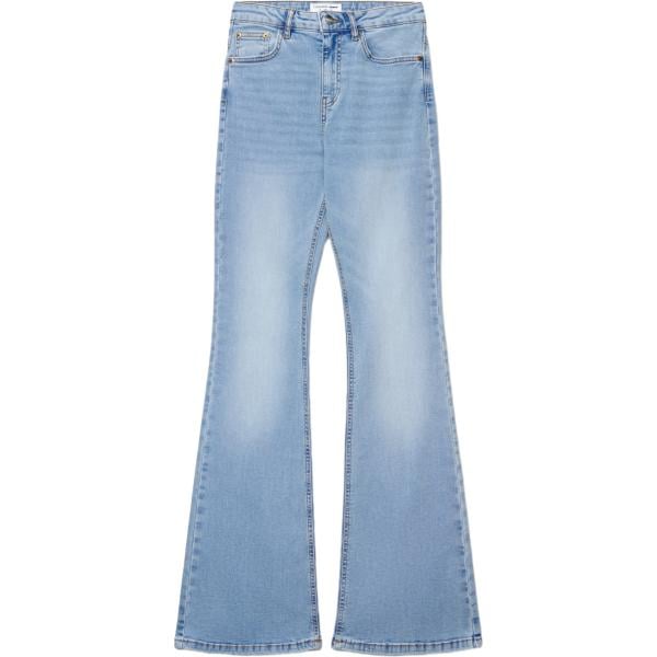 jeans a zampa Terranova blu tinta unita