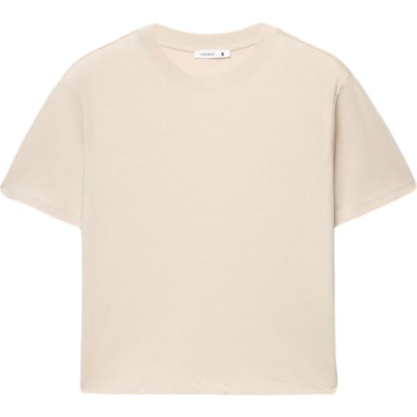 t-shirt Terranova marrone tinta unita