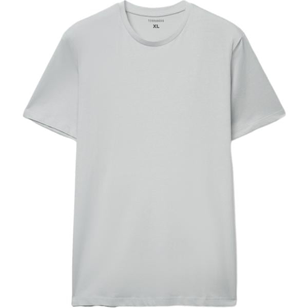 t-shirt Terranova grigio tinta unita