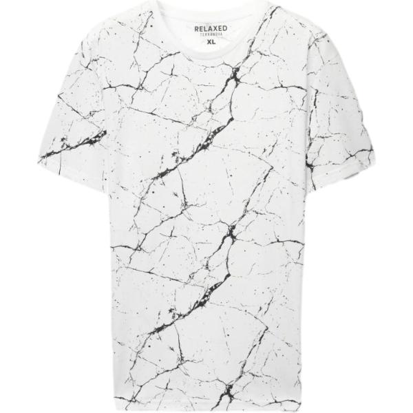 t-shirt Terranova bianco con stampe
