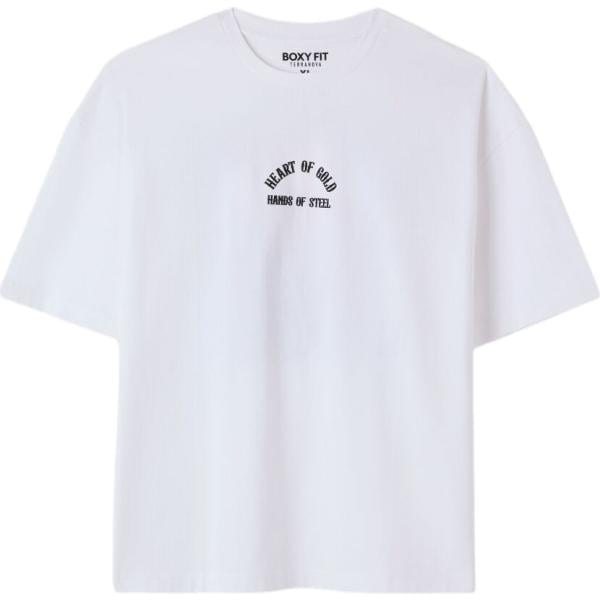 t-shirt Terranova bianco con stampe