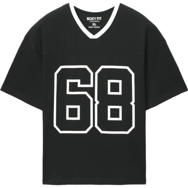 t-shirt Terranova nero con stampe