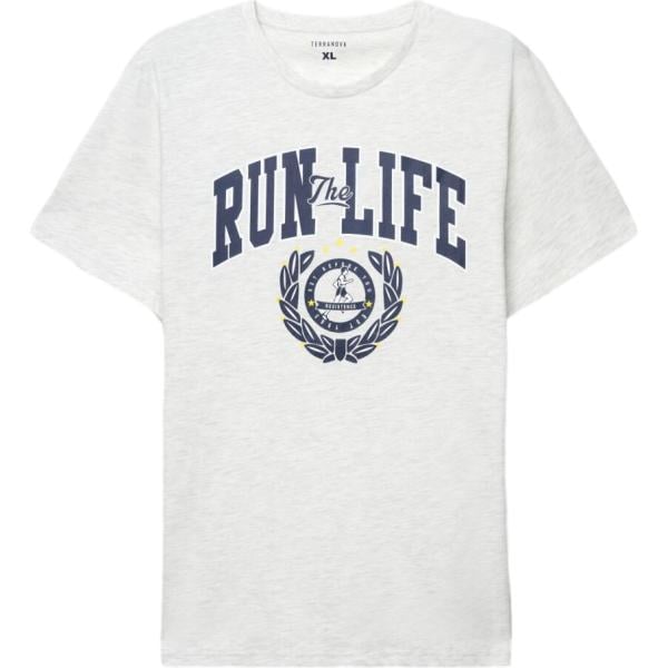 t-shirt Terranova bianco con stampe