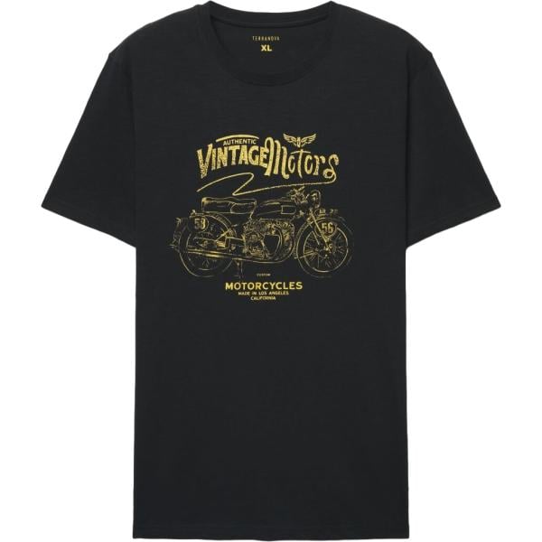 t-shirt Terranova nero con stampe