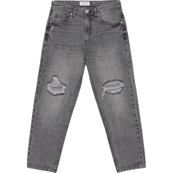 jeans strappati Terranova grigio tinta unita