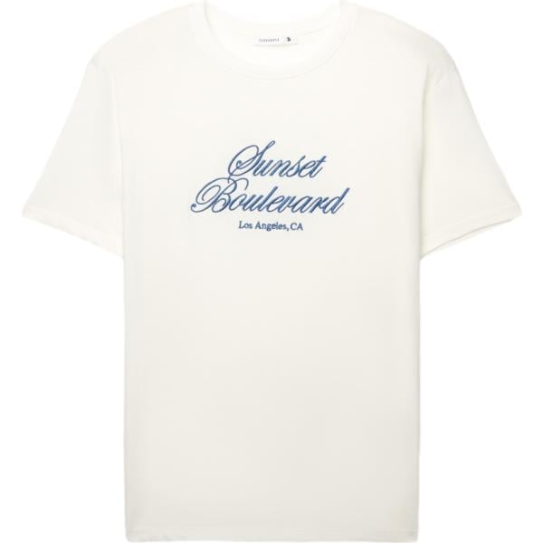 t-shirt Terranova bianco con stampe