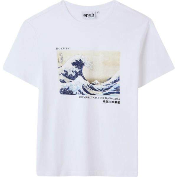 t-shirt Terranova bianco con stampe