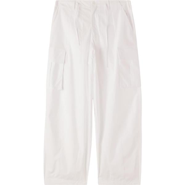 pantaloni cargo Terranova bianco tinta unita