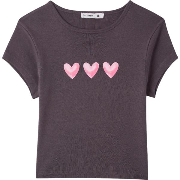 t-shirt Terranova nero con stampe