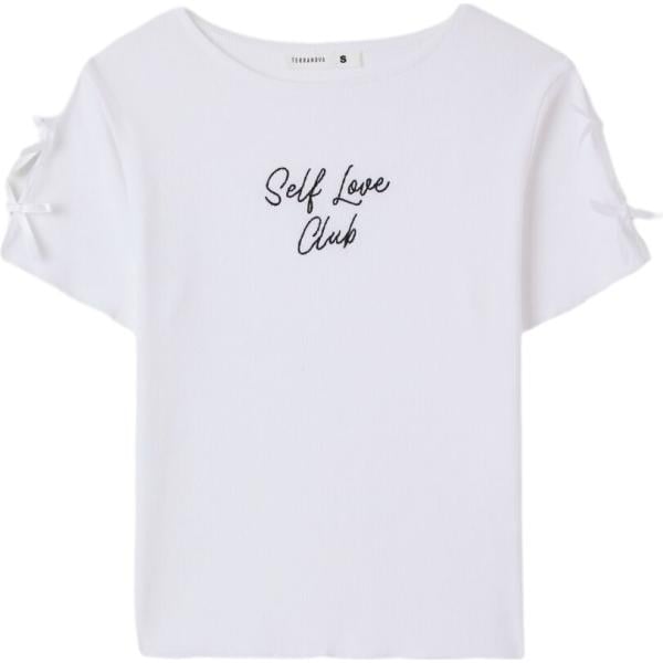 t-shirt Terranova bianco con stampe