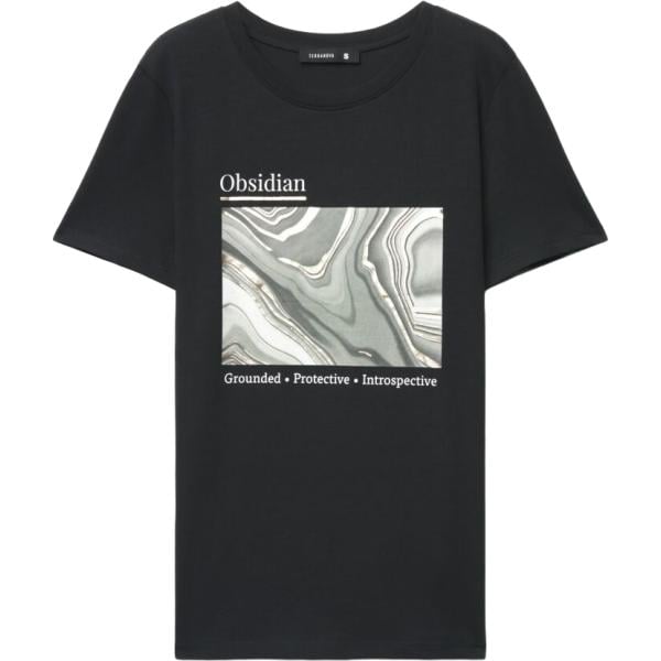 t-shirt Terranova nero con stampe