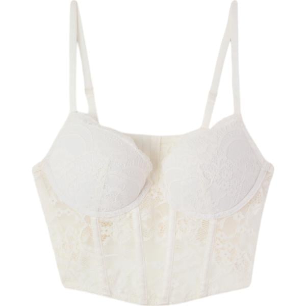 bralette Terranova bianco tinta unita