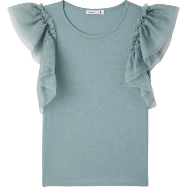 t-shirt Terranova blu tinta unita