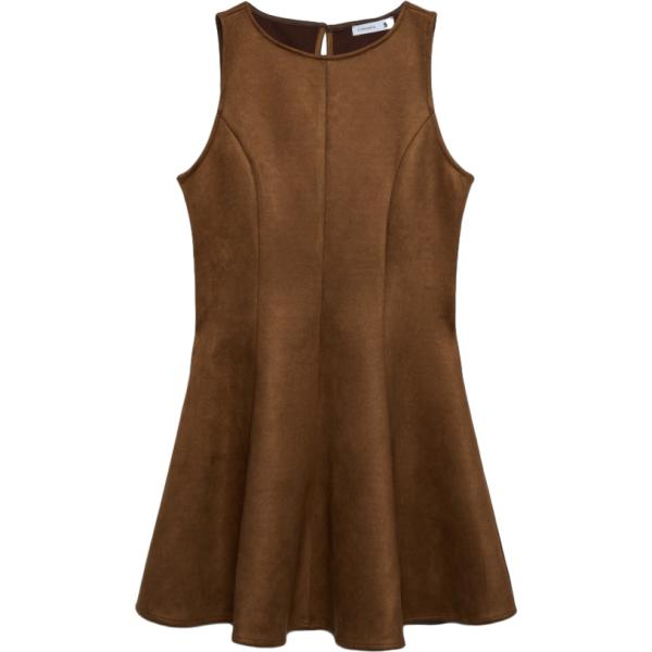 vestiti corti Terranova marrone tinta unita