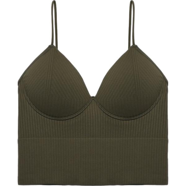 top Terranova verde tinta unita