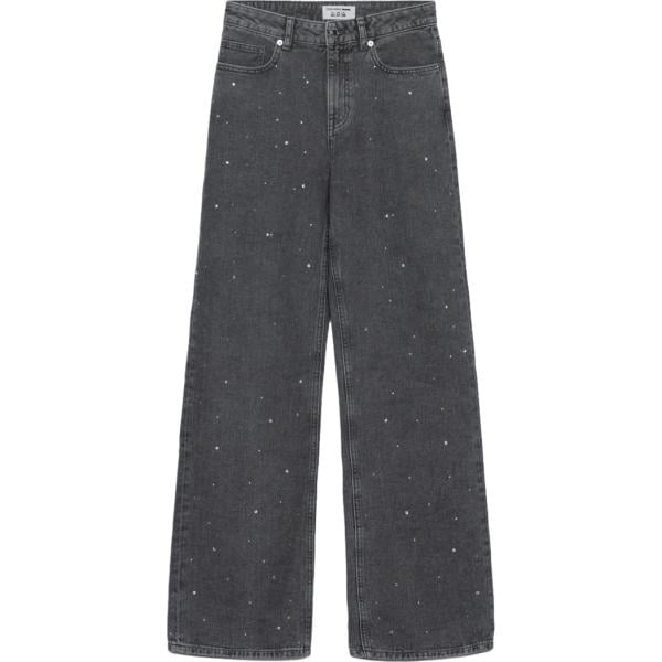 jeans dritti Terranova grigio tinta unita