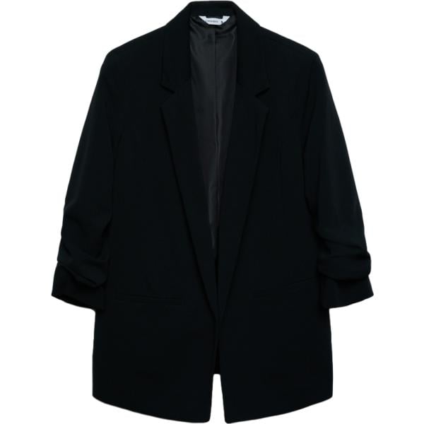 blazer Terranova nero tinta unita
