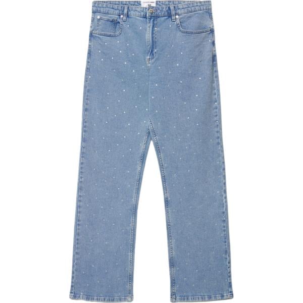 jeans dritti Terranova viola tinta unita