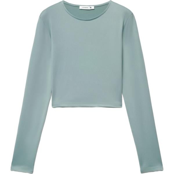 t-shirt Terranova verde tinta unita