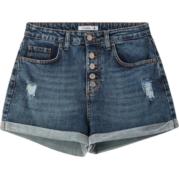 shorts Terranova blu tinta unita