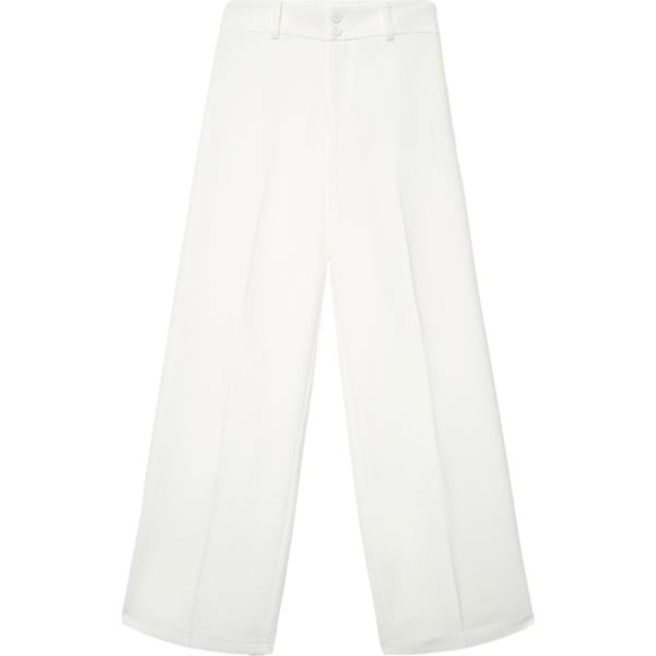 pantaloni Terranova bianco tinta unita