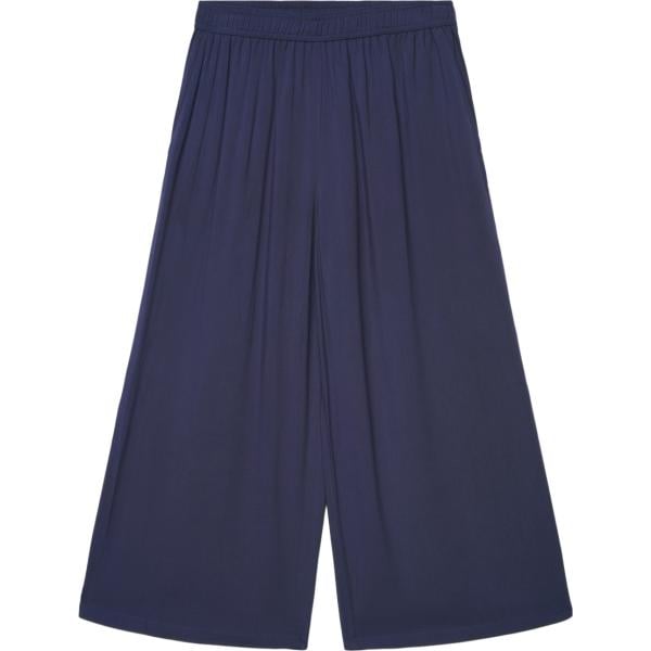 pantaloni a palazzo Terranova blu tinta unita