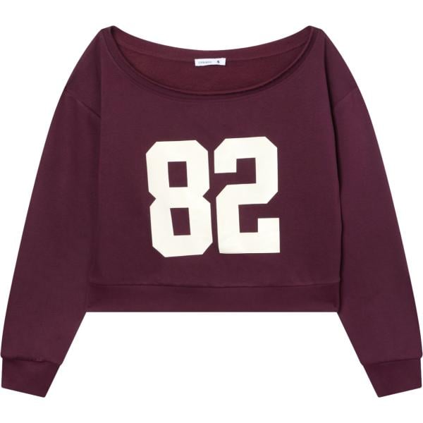 felpe Terranova viola con stampe