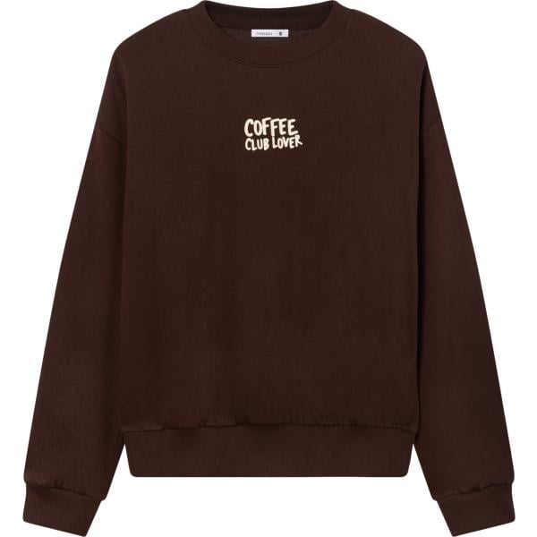 felpe Terranova marrone con stampe