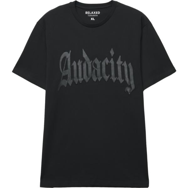 t-shirt Terranova nero con stampe