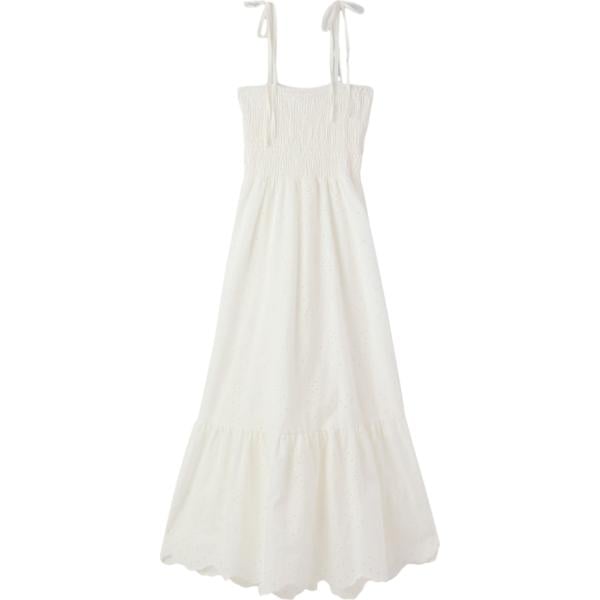 vestiti midi/longuette Terranova bianco tinta unita