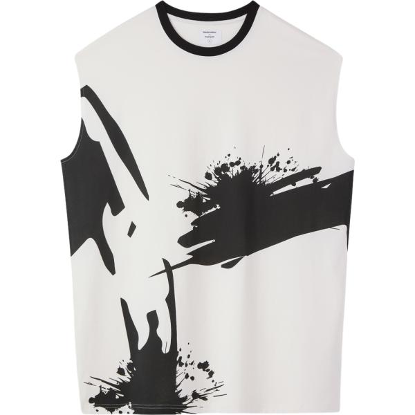 t-shirt Terranova bianco con stampe