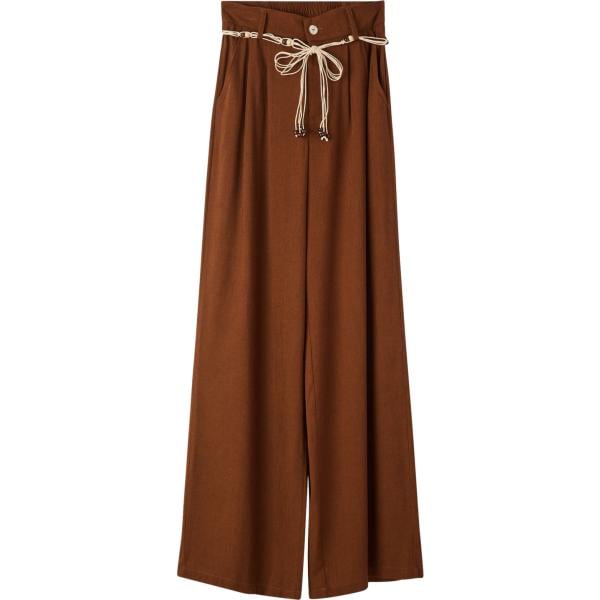 pantaloni Terranova rosso tinta unita